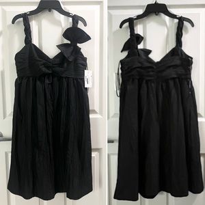 NWT Maggy London Empire Waist Spaghetti Shoulder Dress Black 6 $158